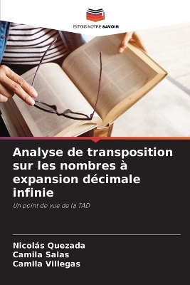 Book cover for Analyse de transposition sur les nombres à expansion décimale infinie