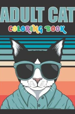 Cover of Adult Cat coloring book