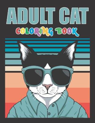 Book cover for Adult Cat coloring book