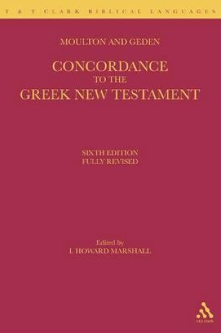 Cover of A Concordance to the Greek New Testament