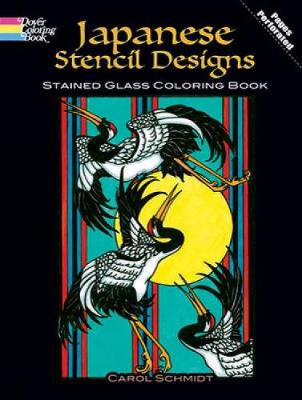 Book cover for Japanese Stencil Designs Stained Glass Coloring Book