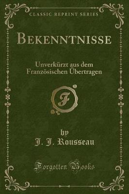 Book cover for Bekenntnisse