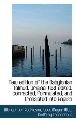 Book cover for New Edition of the Babylonian Talmud. Original Text Edited, Corrected, Formulated, and Translated in