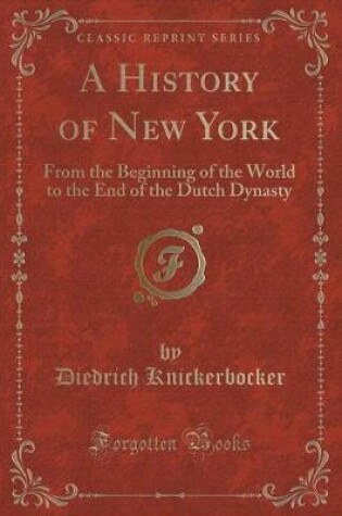 Cover of A History of New York