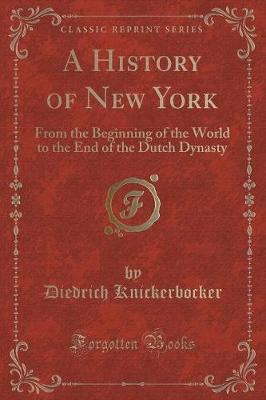 Book cover for A History of New York