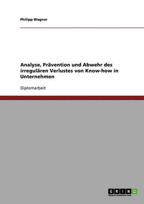 Book cover for Verlust Von Know-How in Unternehmen. Analyse, Prävention Und Abwehr