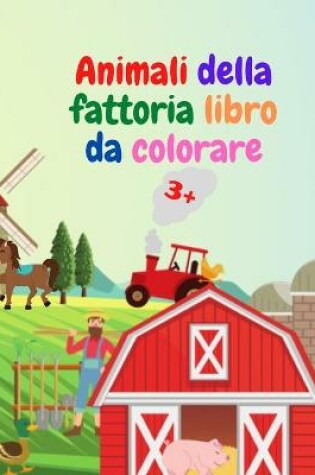Cover of Animali della fattoria libro da colorare