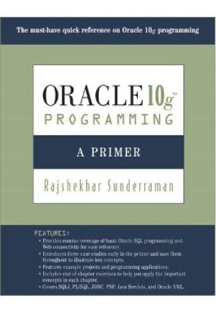 Cover of Oracle 10g Programming