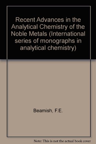 Book cover for Recent Advances in the Analytical Chemistry of the Noble Metals