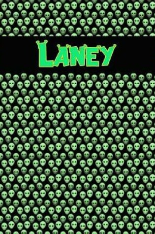 Cover of 120 Page Handwriting Practice Book with Green Alien Cover Laney