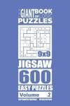 Book cover for The Giant Book of Logic Puzzles - Jigsaw 600 Easy Puzzles (Volume 2)