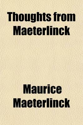 Book cover for Thoughts from Maeterlinck