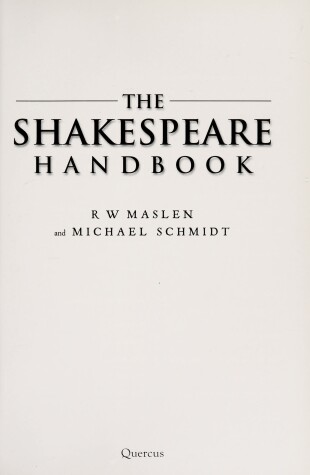 Book cover for The Shakespeare Handbook