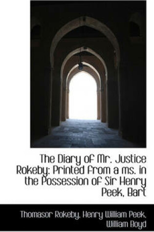 Cover of The Diary of Mr. Justice Rokeby