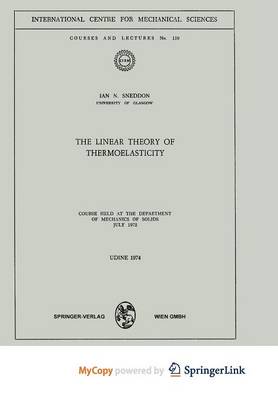 Book cover for The Linear Theory of Thermoelasticity