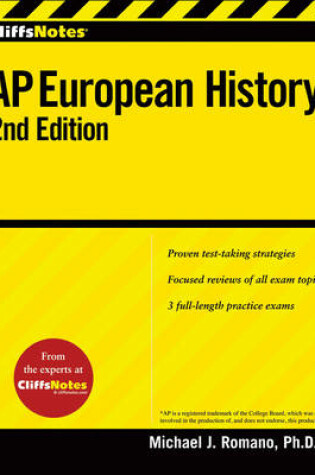 Cover of CliffsNotes AP European History: 2nd Edition