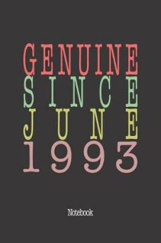 Cover of Genuine Since June 1993
