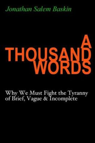 Cover of A Thousand Words