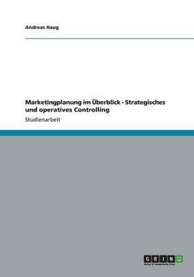 Book cover for Marketingplanung im �berblick - Strategisches und operatives Controlling