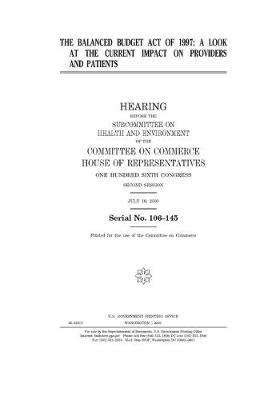 Book cover for The Balanced Budget Act of 1997