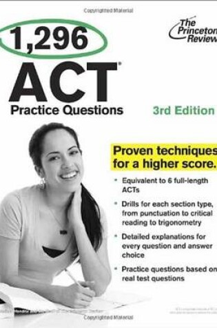 Cover of 1,296 Act Practice Questions, 3Rd Edition