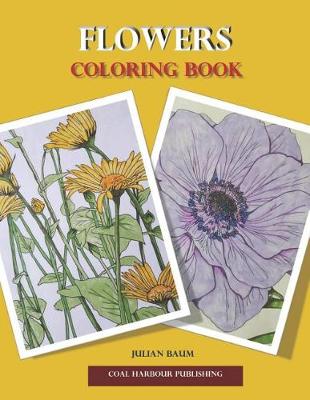 Book cover for Flowers. Coloring Book