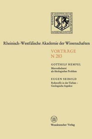 Cover of Meeresfischerei als ökologisches Problem