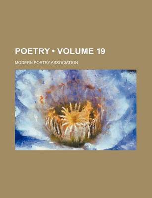 Book cover for Poetry (Volume 19)