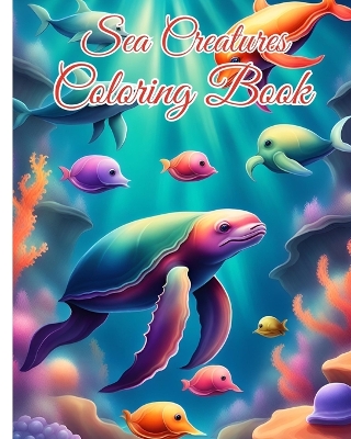 Book cover for Sea Creatures Coloring Book