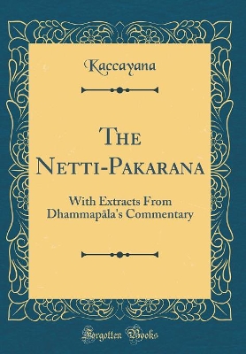 Book cover for The Netti-Pakarana