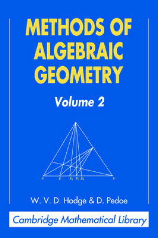 Cover of Methods of Algebraic Geometry: Volume 2