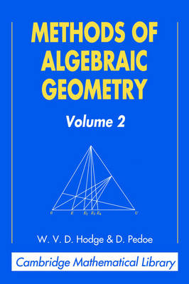 Book cover for Methods of Algebraic Geometry: Volume 2