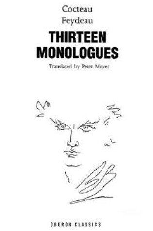 Cover of Cocteau, Feydeau, Thirteen Monologues
