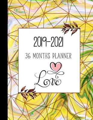Book cover for 36 Months Planner 2019-2021