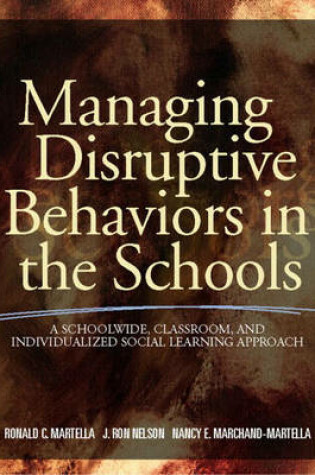 Cover of Managing Disruptive Behaviors in the Schools