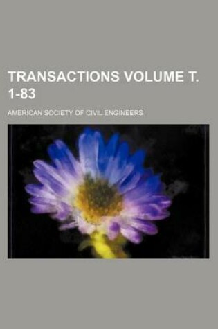 Cover of Transactions Volume . 1-83