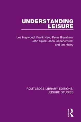 Cover of Understanding Leisure