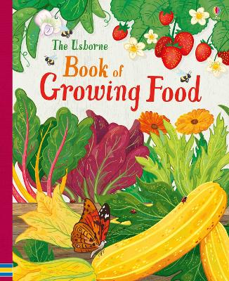 Book cover for Usborne book of Growing Food