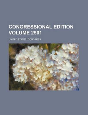 Book cover for Congressional Edition Volume 2501