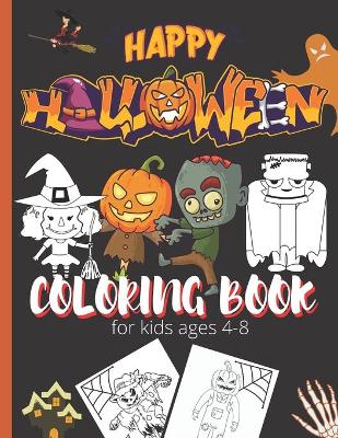 Book cover for Halloween Coloring Book For Kids Ages 4-8