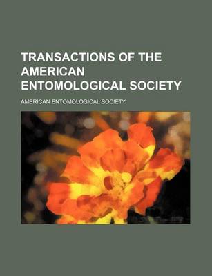 Book cover for Transactions of the American Entomological Society (Volume 31(1905))