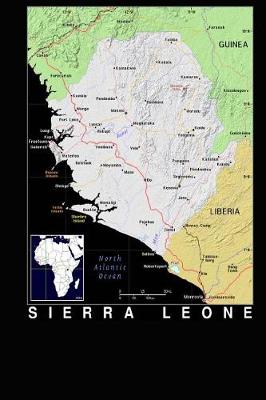 Book cover for Modern Day Color Map of Sierra Leone in Africa Journal