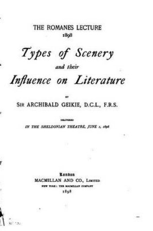 Cover of Types of scenery and their influence on literature