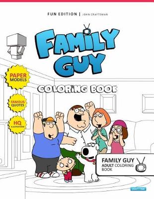 Book cover for Family Guy Adult Coloring Book