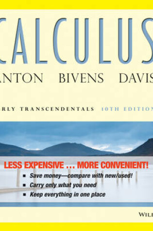Cover of Calculus Early Transcendentals Binder Ready Version + Wileyplus Standalone Registration Card
