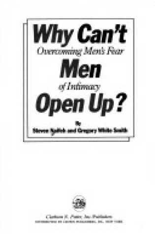 Cover of Why Can't Men Open Up