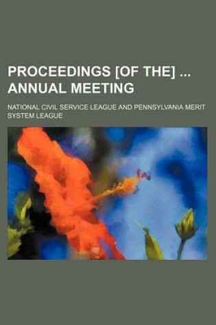 Cover of Proceedings [Of The] Annual Meeting (Volume 33-34)