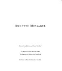 Book cover for Annette Messager