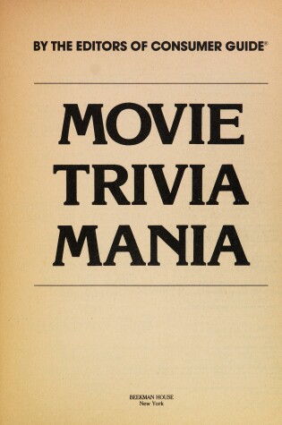 Cover of Movie Trivia Mania