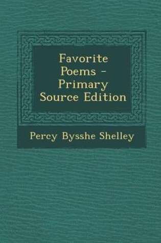 Cover of Favorite Poems - Primary Source Edition